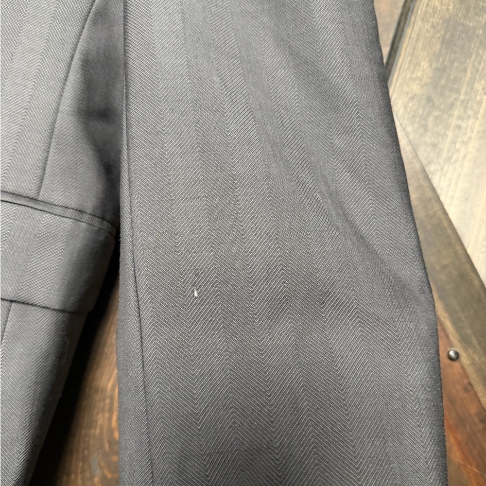 Hugo Boss Gray Herringbone Wool Blazer 38R Tailored by Nordstrom - Picture 3 of 8